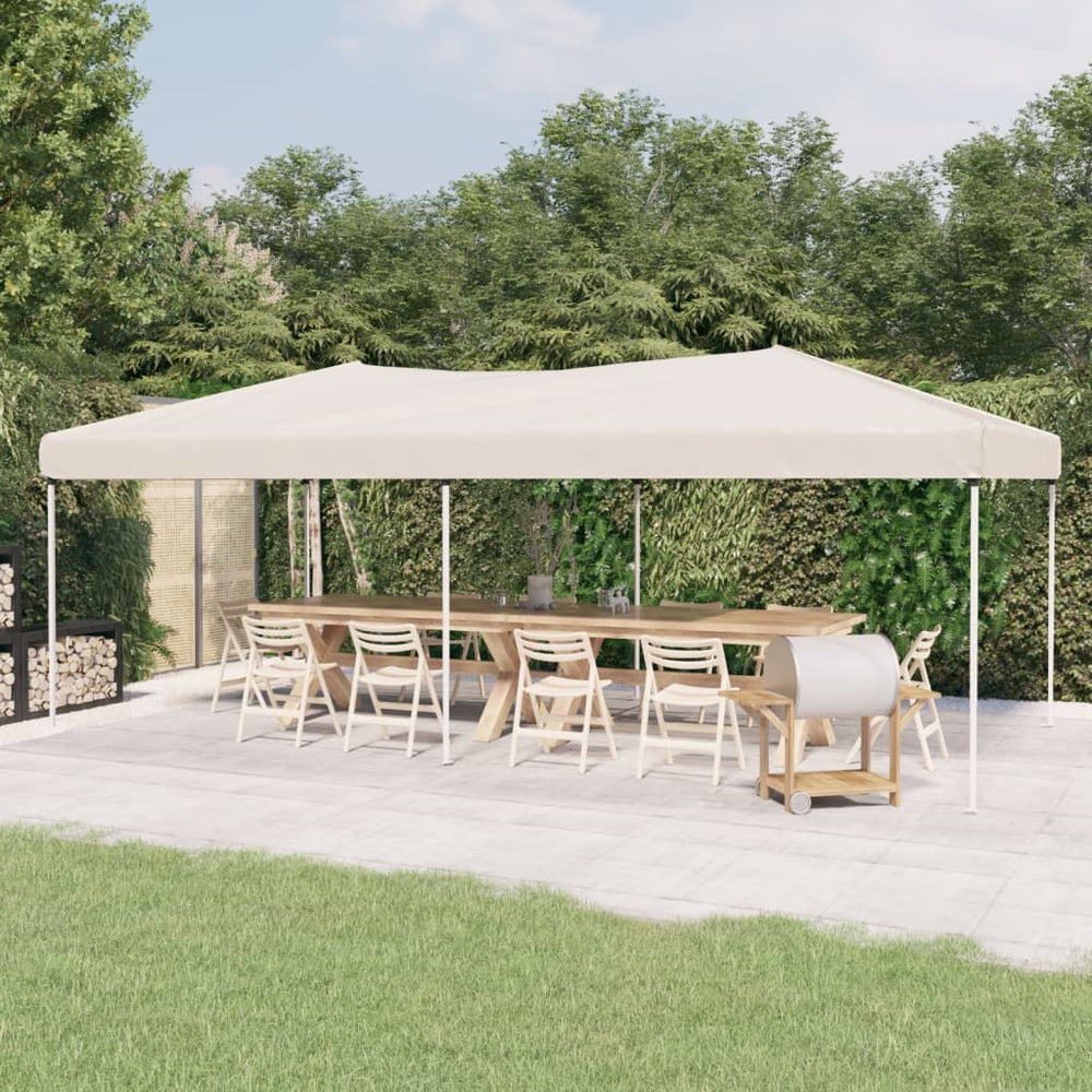 Creme Faltbares Partyzelt 3x6 m