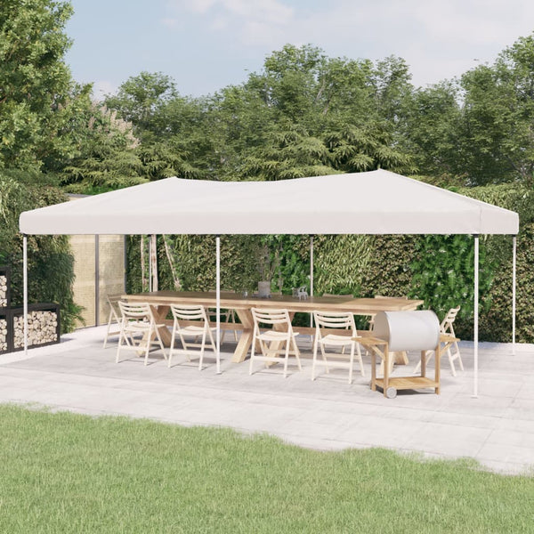 Faltbares Partyzelt Weiß 3x6 m