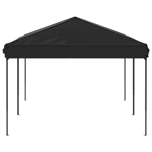 Faltbares Partyzelt Schwarz 3x6 m