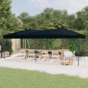 Faltbares Partyzelt Schwarz 3x6 m