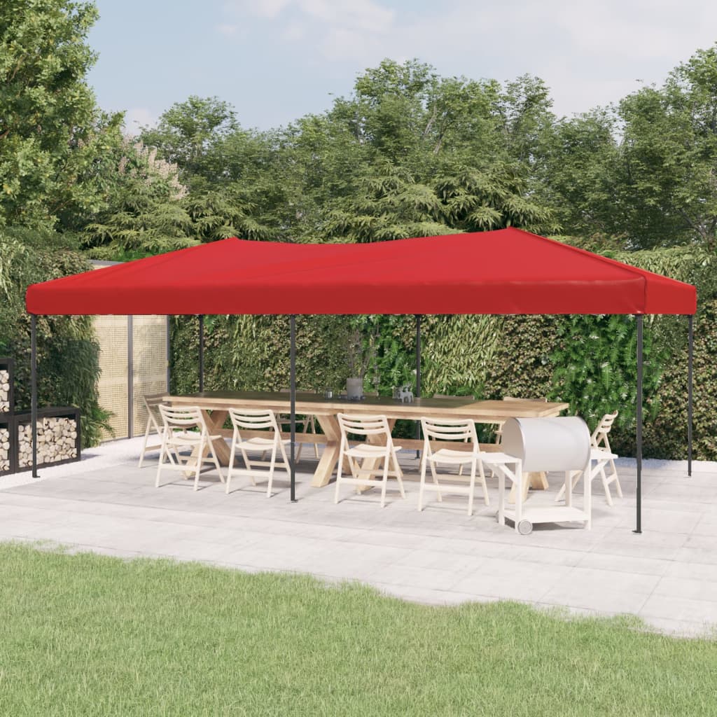 Rotes Faltbares Partyzelt 3x6 m