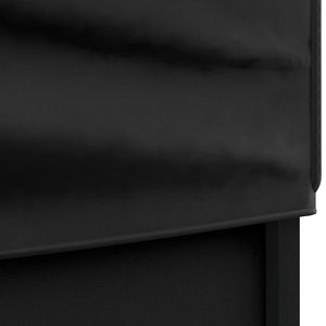 Faltbares Partyzelt Schwarz 3x6 m mit Seitenwänden