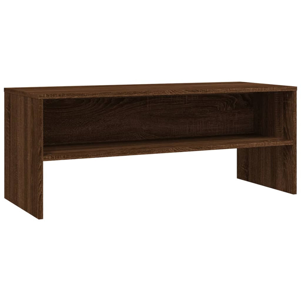 vidaXL TV Cabinet Brown Oak Look 100x40x40 cm Engineered Wood