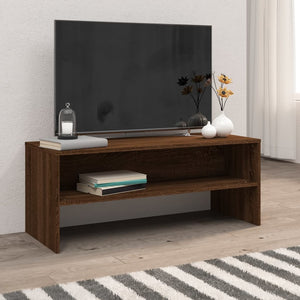 TV Schrank Braun Eichenoptik 100 cm