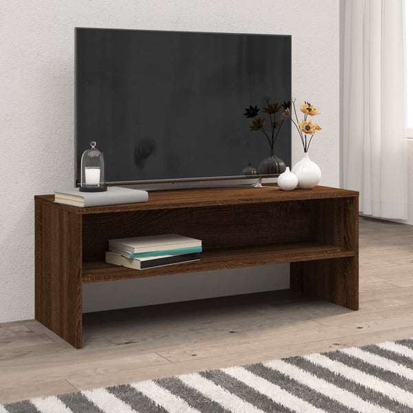 TV Schrank Braun Eichenoptik 100 cm