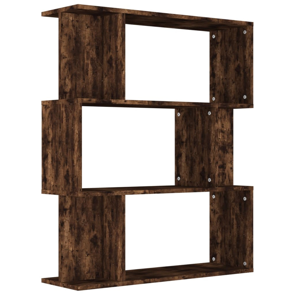 Bücherregal Raumteiler Räuchereiche 80x96 cm