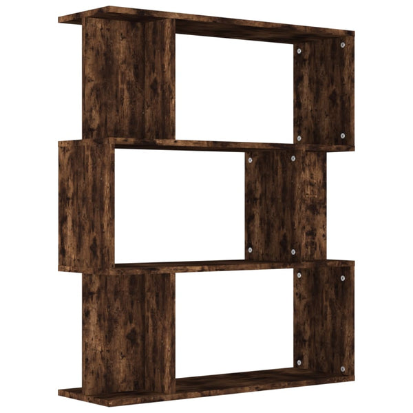 Bücherregal Raumteiler Räuchereiche 80x96 cm