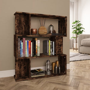Bücherregal Raumteiler Räuchereiche 80x96 cm