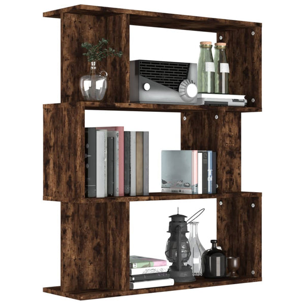 Bücherregal Raumteiler Räuchereiche 80x96 cm