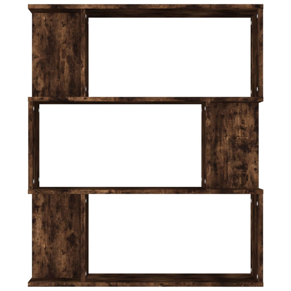 Bücherregal Raumteiler Räuchereiche 80x96 cm