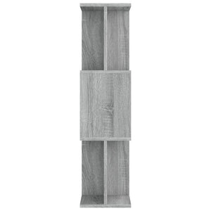 Bücherregal Raumteiler Grau Sonoma 80x96 cm