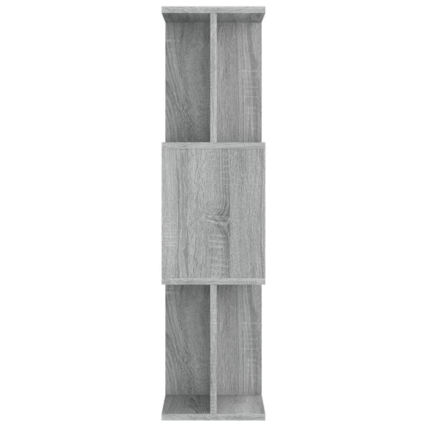 Bücherregal Raumteiler Grau Sonoma 80x96 cm
