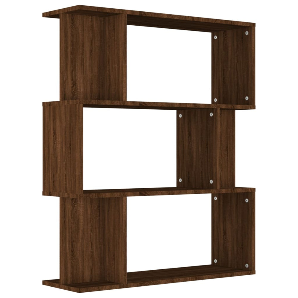 vidaXL Bibliothèque/Séparateur de pièce Chêne Marron 80x24x96 cm Bois d'ingénierie