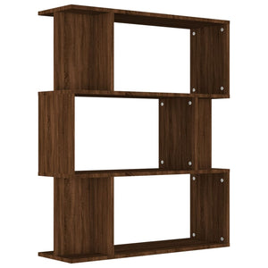 Bücherregal Raumteiler Braun Eiche 80x96 cm