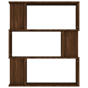 Bücherregal Raumteiler Braun Eiche 80x96 cm