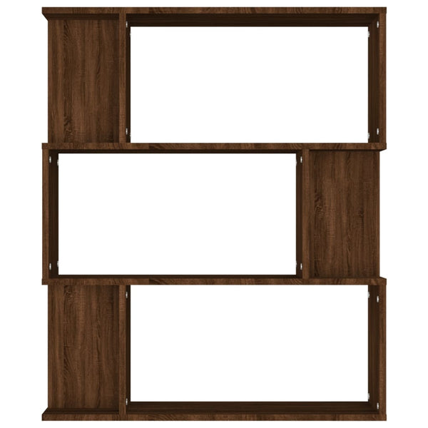 Bücherregal Raumteiler Braun Eiche 80x96 cm