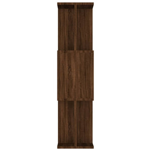 Bücherregal Raumteiler Braun Eiche 80x96 cm