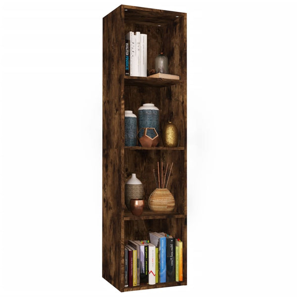 Bücherschrank Räuchereiche 36x30x143cm