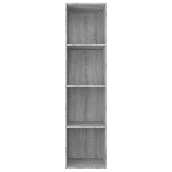 Grauer Bücherschrank/TV-Schrank Sonoma
