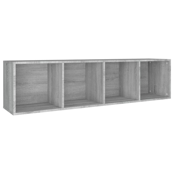 Grauer Bücherschrank/TV-Schrank Sonoma