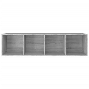 Grauer Bücherschrank/TV-Schrank Sonoma