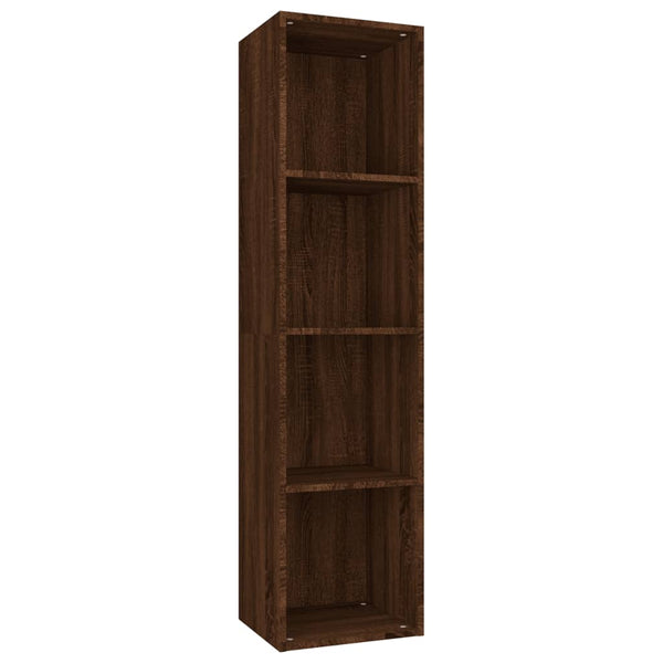 Bücherschrank TV-Schrank Braun Eiche 36x30x143 cm