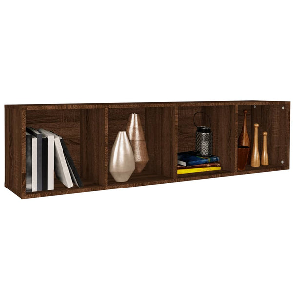Bücherschrank TV-Schrank Braun Eiche 36x30x143 cm