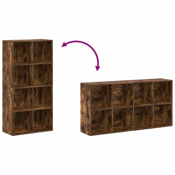 Bücherregal Sideboard Räuchereiche 66x130 cm