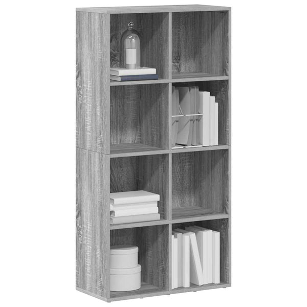 Bücherregal Sideboard Grau Sonoma 66x130 cm