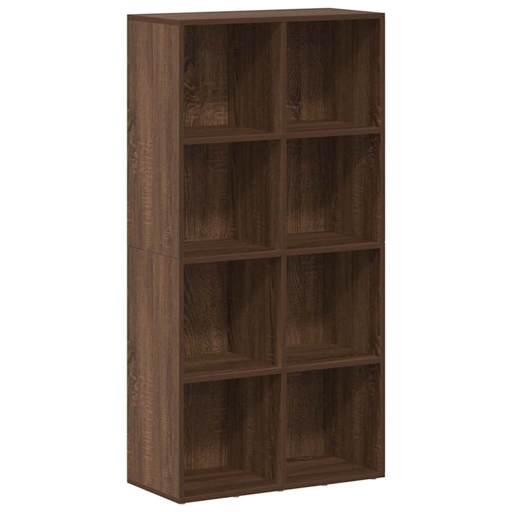 Bücherregal Sideboard Braun Eiche 66x130 cm