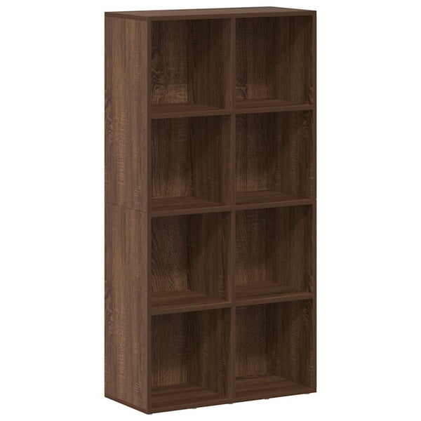 Bücherregal Sideboard Braun Eiche 66x130 cm