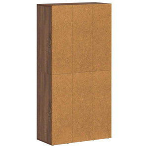 Bücherregal Sideboard Braun Eiche 66x130 cm