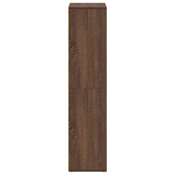 Bücherregal Sideboard Braun Eiche 66x130 cm