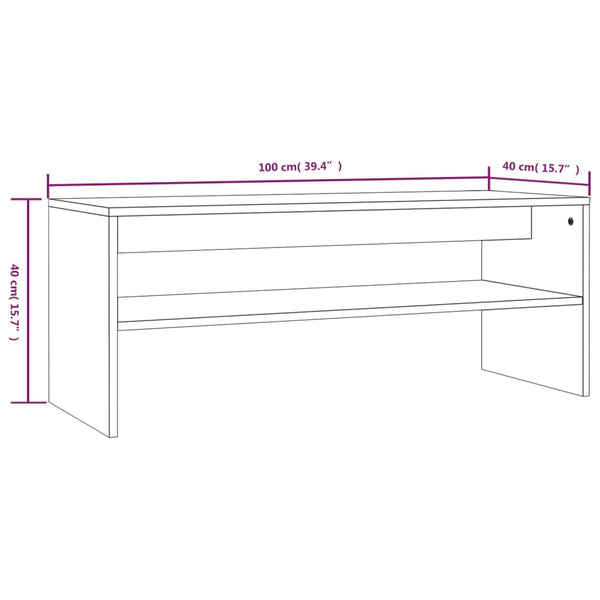 Couchtisch Grau Sonoma 100x40 cm