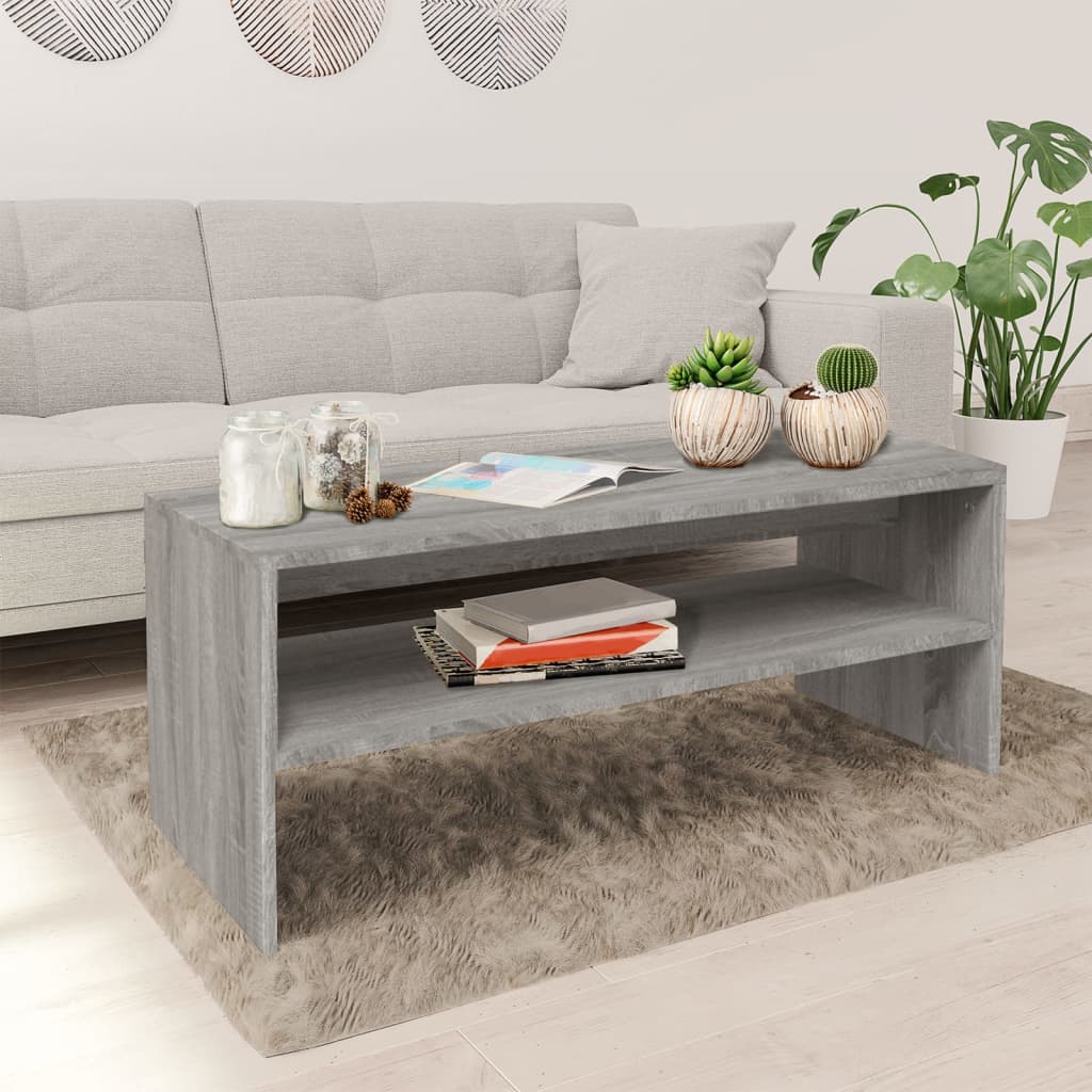 Couchtisch Grau Sonoma 100x40 cm