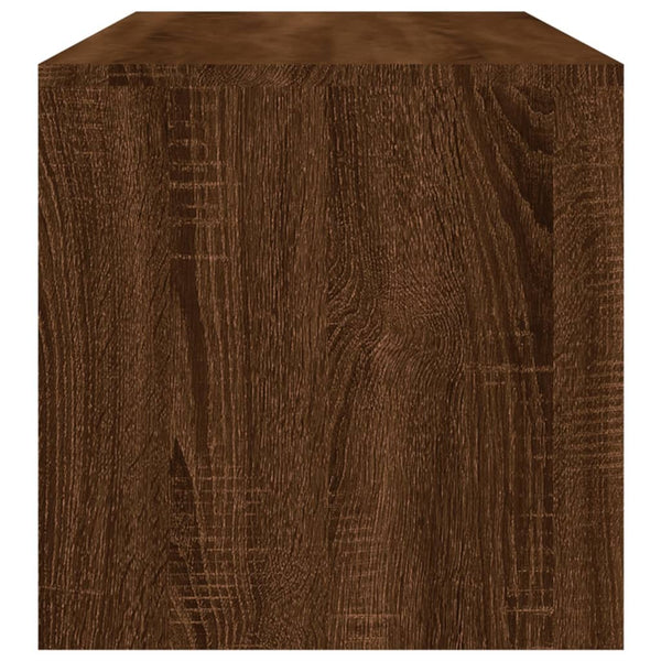 vidaXL Table basse marron aspect chêne 100x40x40 cm Bois d'ingénierie