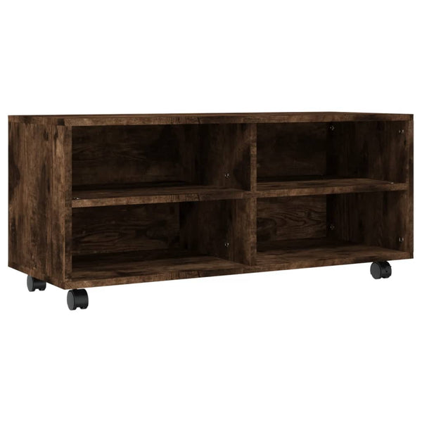 TV-Schrank Räuchereiche 90 cm mit Rollen