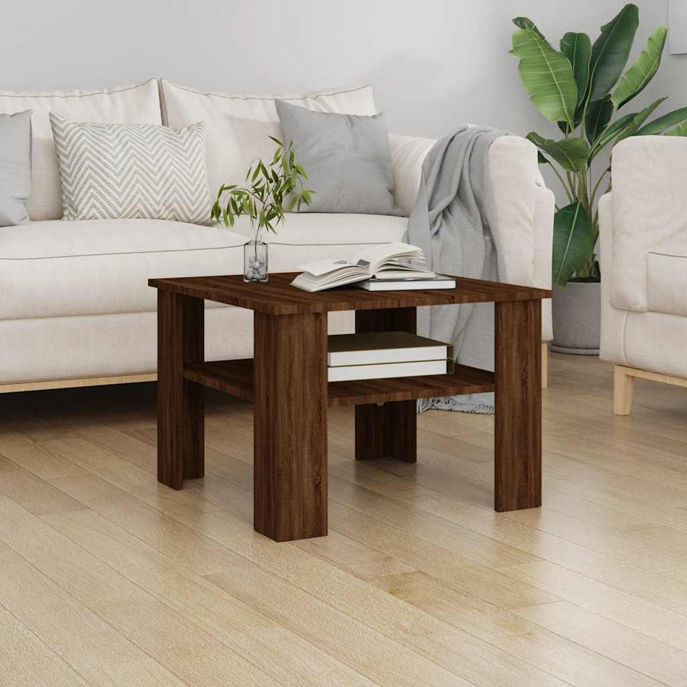 Couchtisch Braun Eichenoptik 60x60 cm