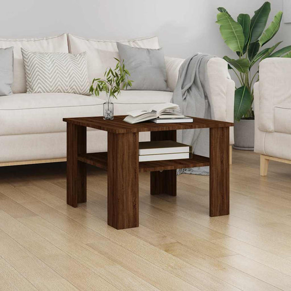 Couchtisch Braun Eichenoptik 60x60 cm
