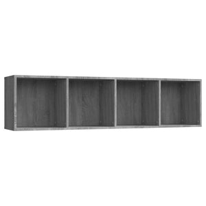 Bücherschrank TV-Schrank Grau Sonoma