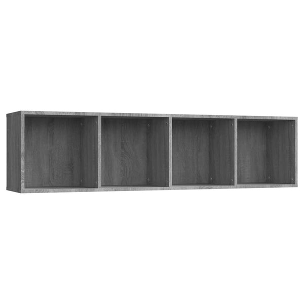 Bücherschrank TV-Schrank Grau Sonoma