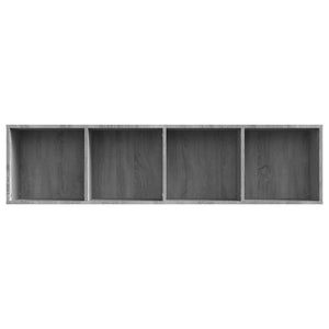 Bücherschrank TV-Schrank Grau Sonoma