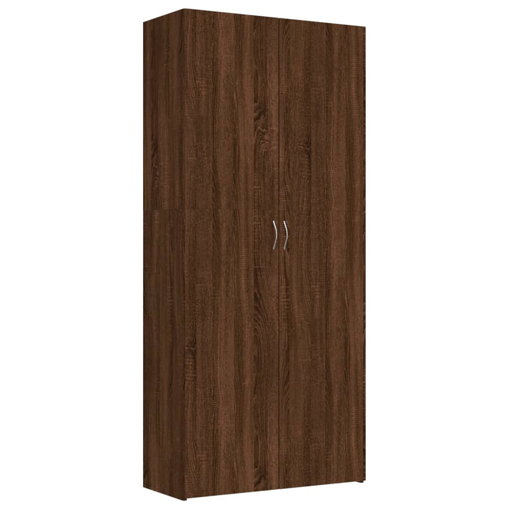 Schuhschrank Braun Eichenoptik, 180 cm hoch