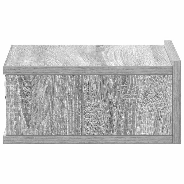 Hängender Nachttisch Grau Sonoma 40x30x15 cm
