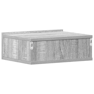 Hängender Nachttisch Grau Sonoma 40x30x15 cm