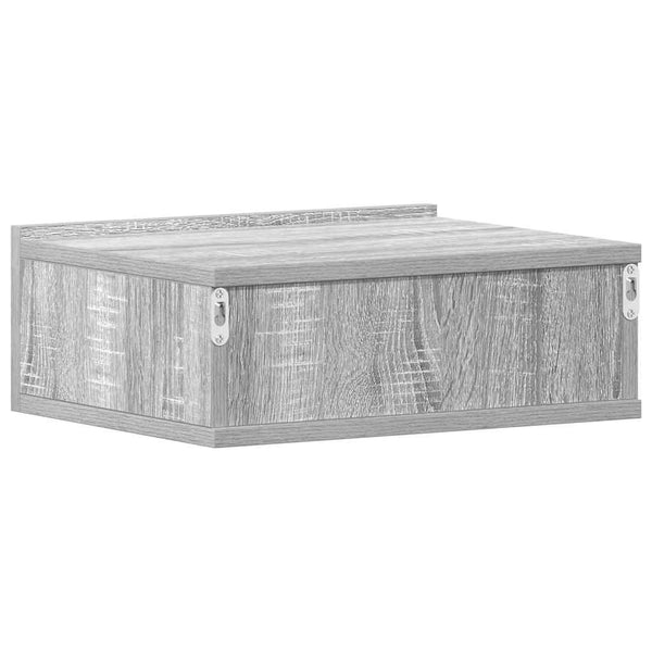 Hängender Nachttisch Grau Sonoma 40x30x15 cm