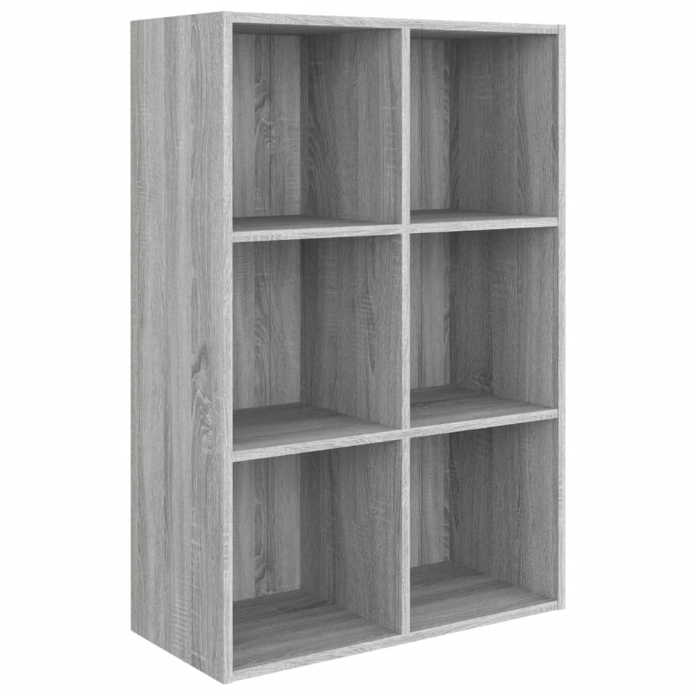Bücherregal Sideboard Grau Sonoma 66x30x98 cm
