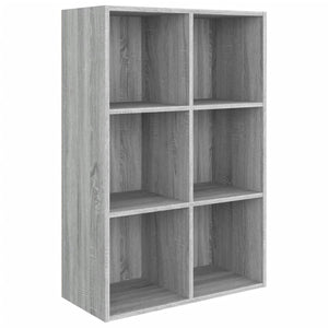 Bücherregal Sideboard Grau Sonoma 66x30x98 cm