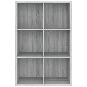 Bücherregal Sideboard Grau Sonoma 66x30x98 cm