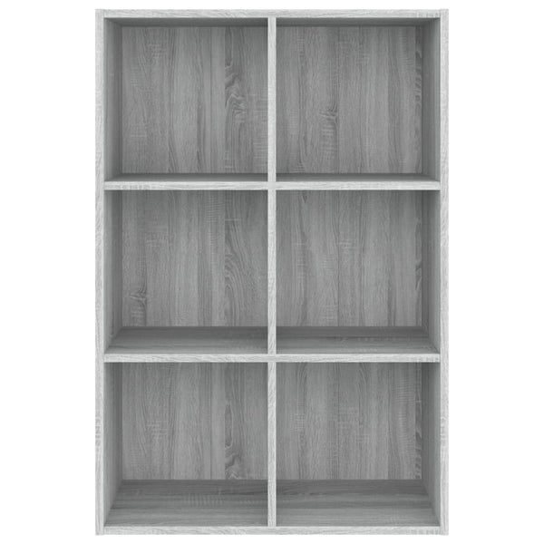 Bücherregal Sideboard Grau Sonoma 66x30x98 cm